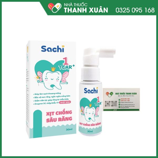 Sachi for Baby - xịt sâu răng cho bé từ 1 tuổi